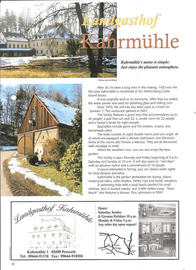 Landhotel Kahrmuehle Pressath Esterno foto